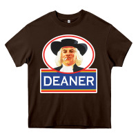 Chocolate Brown deaner oats Heavy Core Tee - linhVisuals