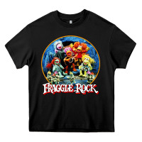Black fraggle rock classic Heavy Core Tee - linhVisuals