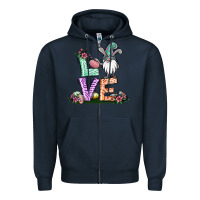Navy easter gnome easter bunny gnome Zipper Hoodie - Jasminsmagicworld