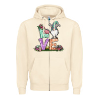Sandshell easter gnome easter bunny gnome Zipper Hoodie - Jasminsmagicworld