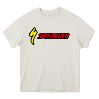 Cream Specialized Bikes Bicycle Heavy Core Tee - linhVisuals
