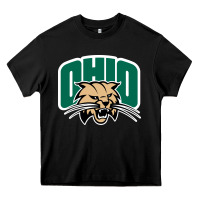 Black ohio bobc Heavy Core Tee - linhVisuals