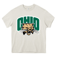 Cream ohio bobc Heavy Core Tee - linhVisuals