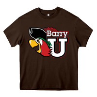 Chocolate Brown barry Heavy Core Tee - linhVisuals