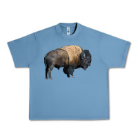 Pebble Blue Bison Buffalo Urban Heavy Tee - LillyAllenDesigns