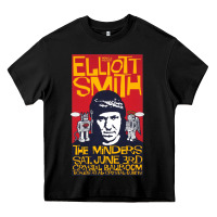 Black Elliott Smith Heavy Core Tee - linhVisuals