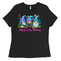 Black Jesus Is My Anchor Ladies Tee - CowhideDigitalArt