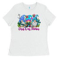 White Jesus Is My Anchor Ladies Tee - CowhideDigitalArt