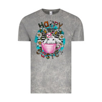 Cloud Rock Happy Easter Vintage Tee - CowhideDigitalArt