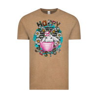Vintage Coffee Happy Easter Vintage Tee - CowhideDigitalArt