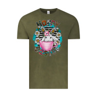 Vintage Olive Happy Easter Vintage Tee - CowhideDigitalArt