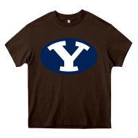Chocolate Brown byu couga s Heavy Core Tee - linhVisuals