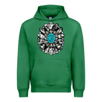 Emerald cowhide aztec gemstone Urban Hoodie - RanaPortraitStore