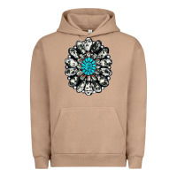 Pigment Burro cowhide aztec gemstone Urban Hoodie - RanaPortraitStore