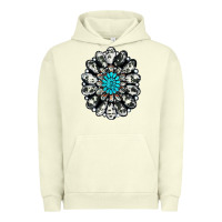 Pigment Pistachio cowhide aztec gemstone Urban Hoodie - RanaPortraitStore