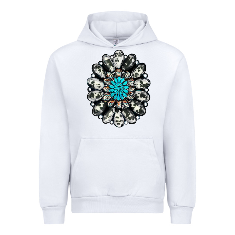 Cowhide Aztec Gemstone Urban Hoodie by RanaPortraitStore | Teevron