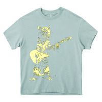 Arona cat playing guitar Heavy Core Tee - linhVisuals