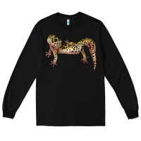 Black Gecko Lizard Illustrations Long Sleeve Tee - LillyAllenDesigns