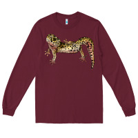 Burgundy Gecko Lizard Illustrations Long Sleeve Tee - LillyAllenDesigns