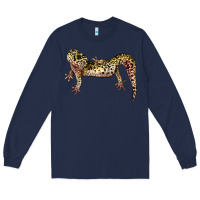 Navy Gecko Lizard Illustrations Long Sleeve Tee - LillyAllenDesigns
