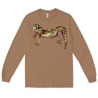 Toasted Coconut Gecko Lizard Illustrations Long Sleeve Tee - LillyAllenDesigns