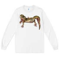 White Gecko Lizard Illustrations Long Sleeve Tee - LillyAllenDesigns