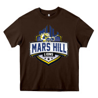 Chocolate Brown mars hill university Heavy Core Tee - linhVisuals