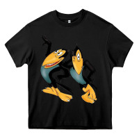 Black Heckle and Jeckle Heavy Core Tee - linhVisuals