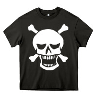 Asphalt skull crossbones Heavy Core Tee - linhVisuals