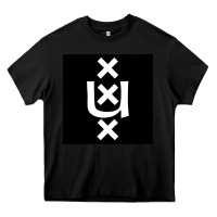 Black Amsterdam University Heavy Core Tee - linhVisuals