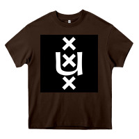 Chocolate Brown Amsterdam University Heavy Core Tee - linhVisuals
