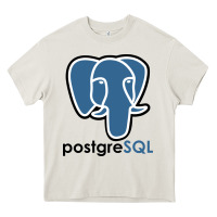 Cream Postgresql Heavy Core Tee - linhVisuals