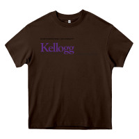 Chocolate Brown kellogg high school Heavy Core Tee - linhVisuals