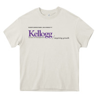 Cream kellogg high school Heavy Core Tee - linhVisuals