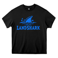 Black landshark Heavy Core Tee - linhVisuals