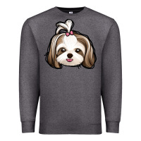 Charcoal Heather shih tzu Premium Sweatshirt - Jasminsmagicworld