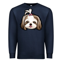 Navy shih tzu Premium Sweatshirt - Jasminsmagicworld
