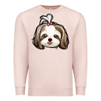 Pale Pink shih tzu Premium Sweatshirt - Jasminsmagicworld