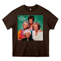 Chocolate Brown golden the girls Heavy Core Tee - linhVisuals