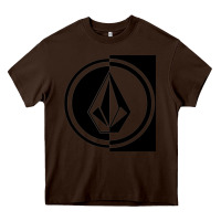 Chocolate Brown Volcom Style Heavy Core Tee - linhVisuals