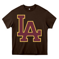 Chocolate Brown loyola academy Heavy Core Tee - linhVisuals