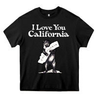 Black i love you california bear state hug Heavy Core Tee - linhVisuals