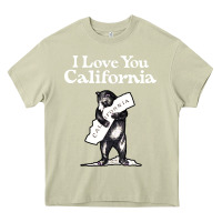 Mossy i love you california bear state hug Heavy Core Tee - linhVisuals