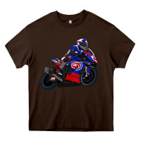 Chocolate Brown Superbike Toprak Razgatlıoğlu Heavy Core Tee - linhVisuals