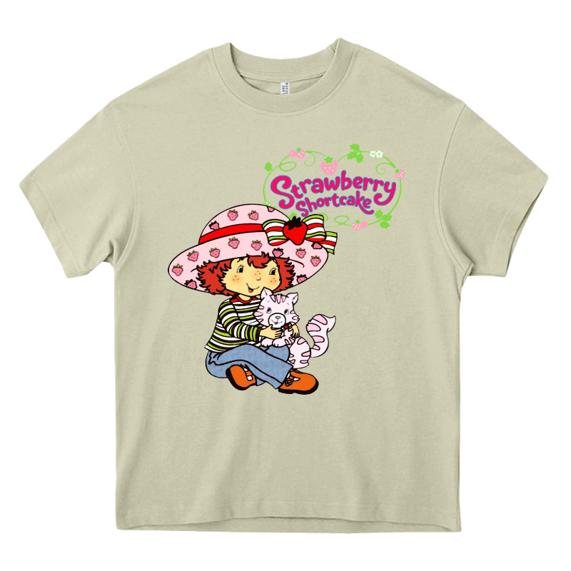 Strawberry Shortcake And Cat Heavy Core Tee by linhVisuals | Teevron