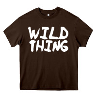 Chocolate Brown wild things Heavy Core Tee - linhVisuals