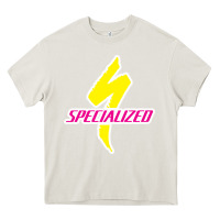 Cream Specialized Bikes Bicycle Heavy Core Tee - linhVisuals