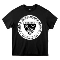Black marian catholic high school Heavy Core Tee - linhVisuals
