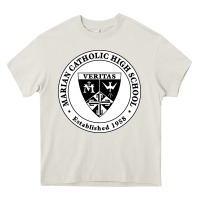 Cream marian catholic high school Heavy Core Tee - linhVisuals