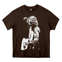 Chocolate Brown chris cornell musician Heavy Core Tee - linhVisuals